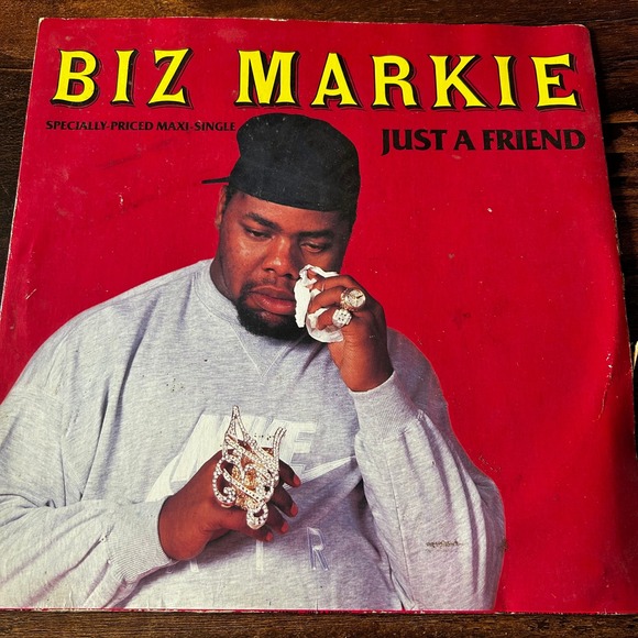 Cold Chillin' Records Other - Biz Markie Just A Friend 12" Vinyl Maxi-Single 1989 Cold Chillin 0-21342 Hip Hop